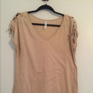 Oatmeal Nude layering shirt